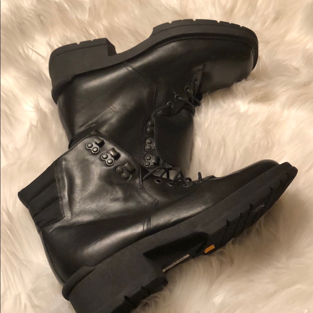 Halogen Combat Chukka Boots  Men’s 7M Black Made In Italy